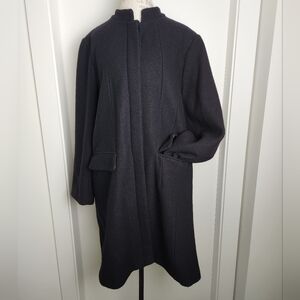Blue Sky Tailored Wool Overcoat Plus Size